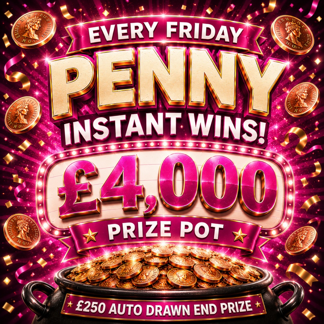 PENNY INSTANT WINS! (£250 MAIN PRIZE) 04/12