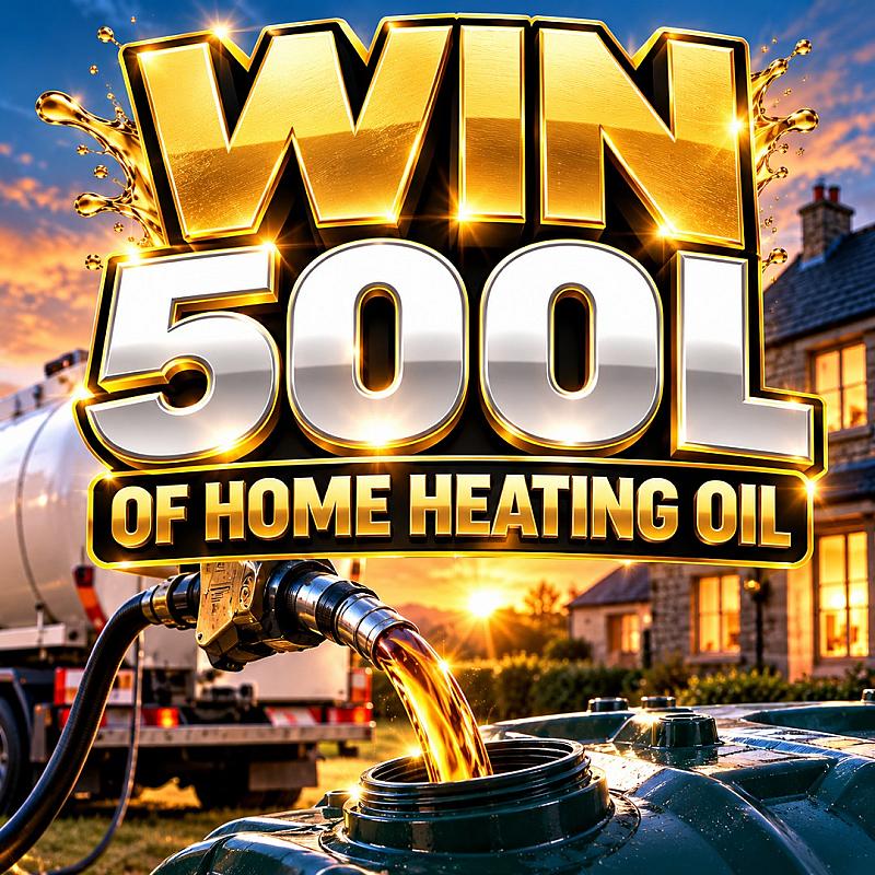WIN 500L OF HOME HEATING OIL!! 08/11