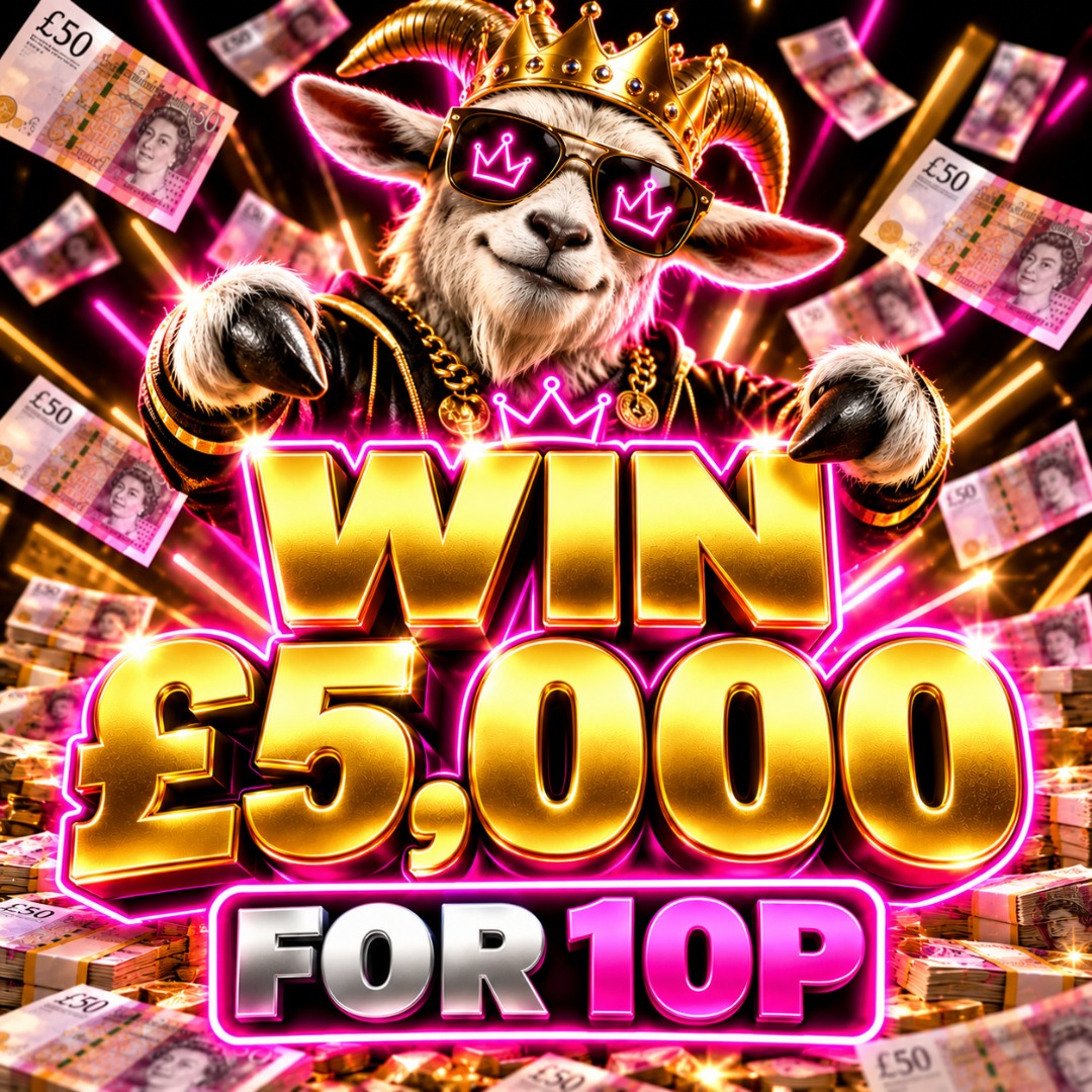 WIN £5,000 FOR 10P!! 20/12