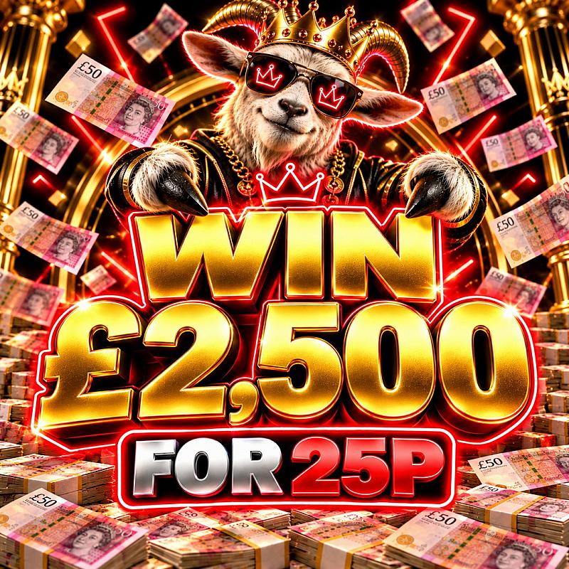 WIN £2,500 FOR 25P!! 16/12