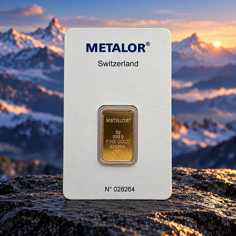 METALOR 5G FINE GOLD BAR