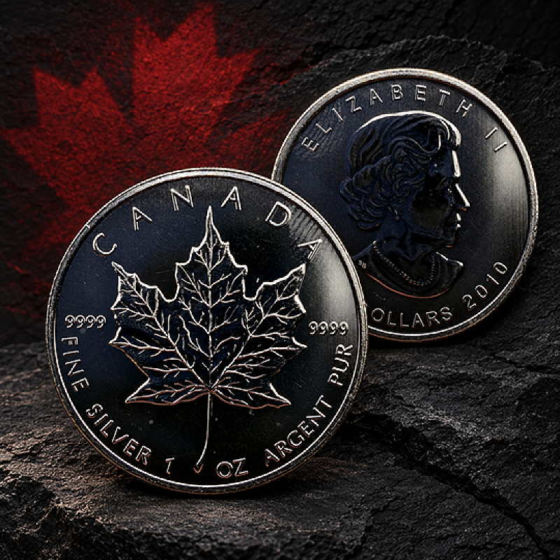  2010 CANADIAN 1oz FINE SILVER MAPLE LEAF