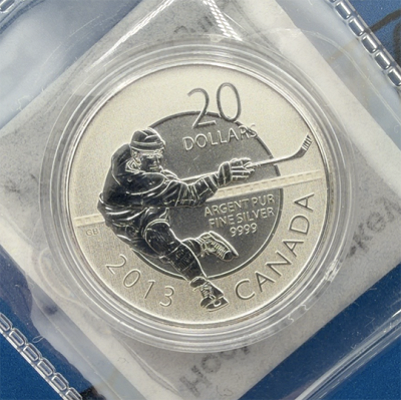 2013 Canadian $20 Hockey Silver Coin - or £15 cash or Site Credit!