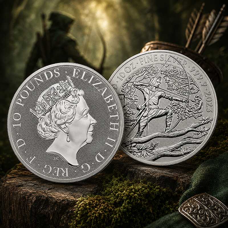 2023 10oz ROBIN HOOD FINE SILVER COIN