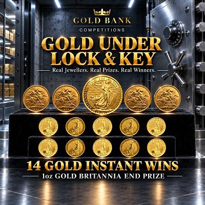 1oz GOLD BRITANNIA + 14 GOLD INSTANT WINS