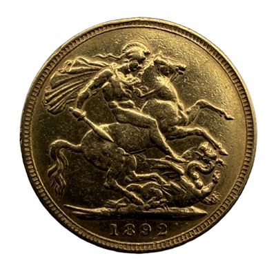 1892 Gold Full Sovereign - OR £750 CASH ALTERNATIVE or SITE CREDIT