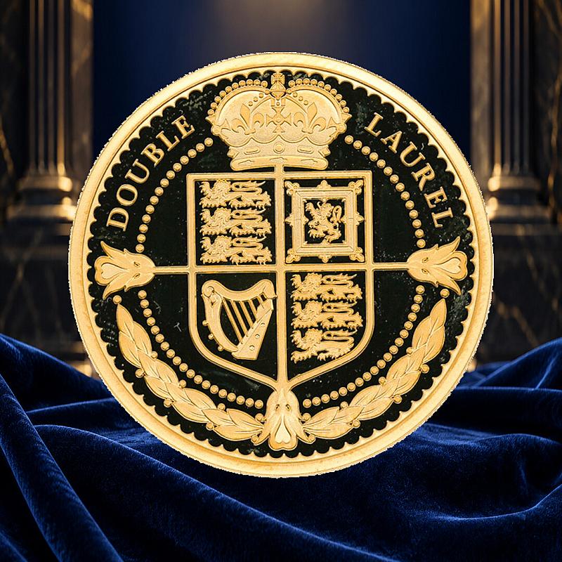 2023 KING CHARLES III GOLD DOUBLE LAUREL