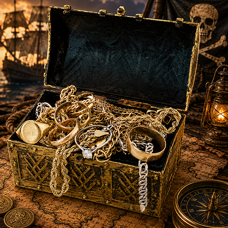 50g GOLD TREASURE CHEST