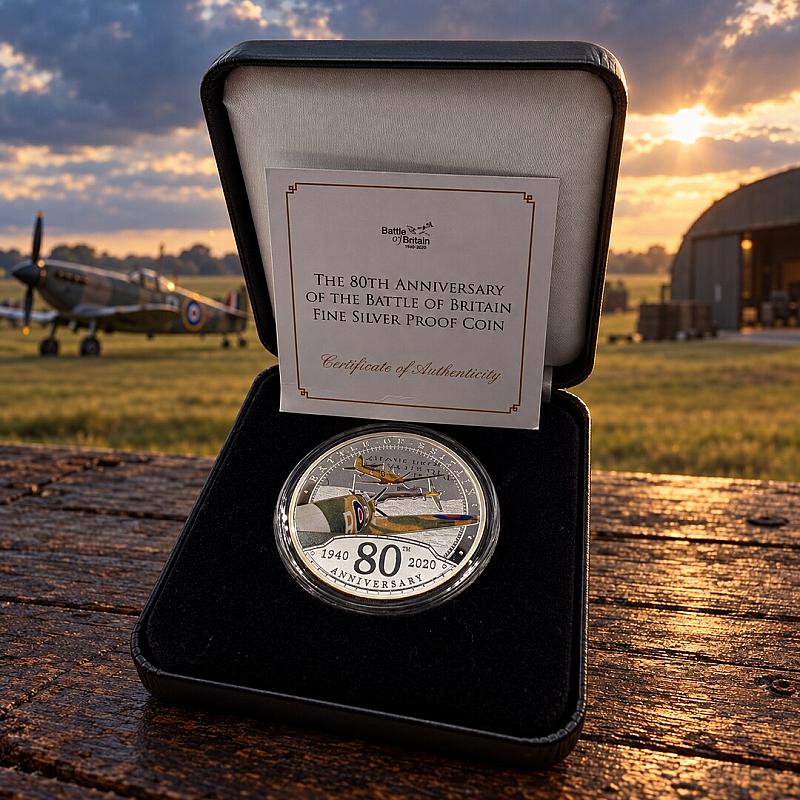 2020 BATTLE OF BRITAIN 80TH ANNIVERSARY 1oz SILVER PROOF COIN