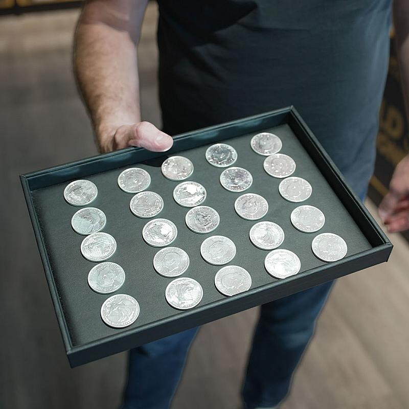 25 FINE SILVER BRITANNIA COINS