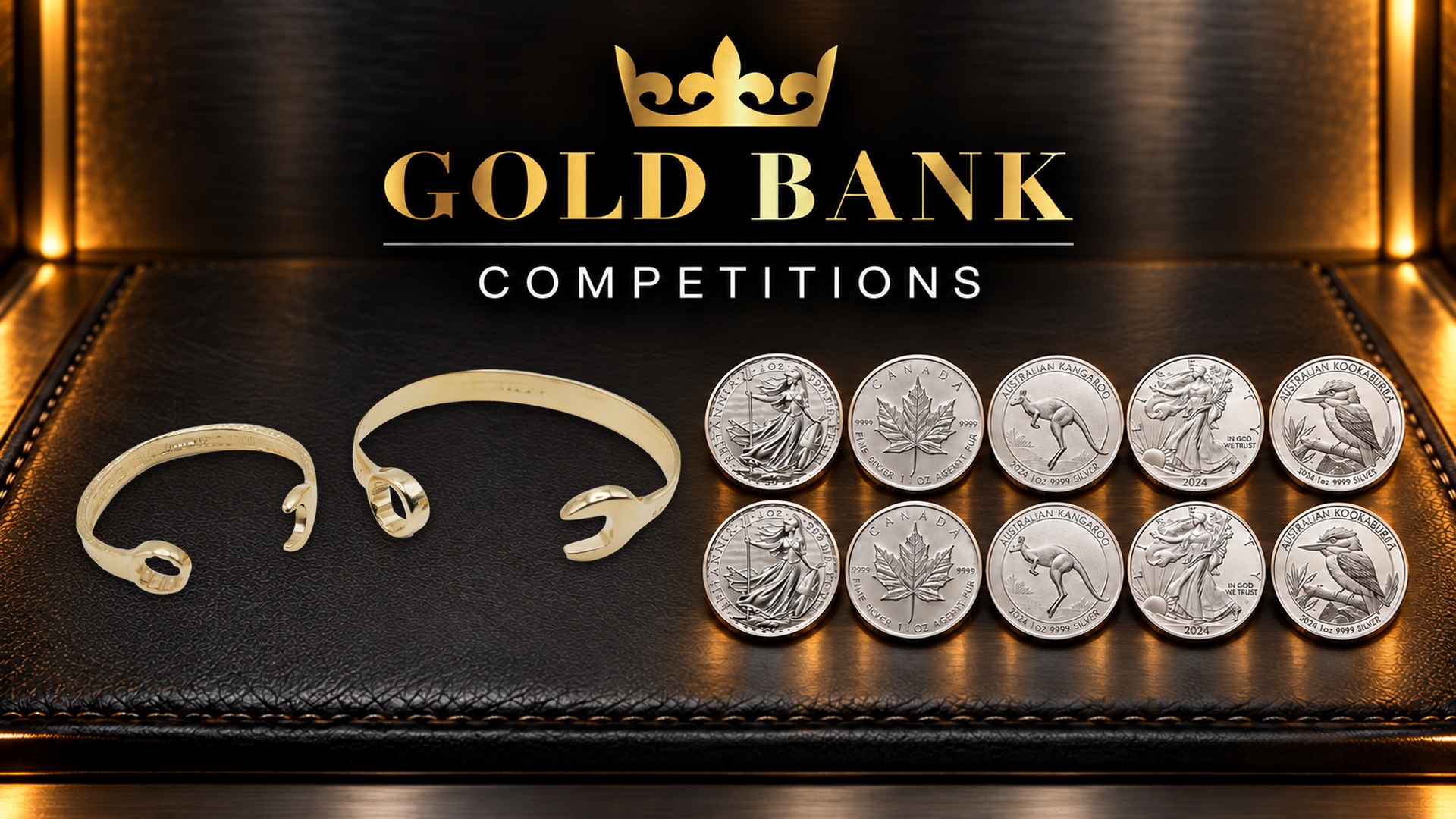 64g ADULT & CHILD 9ct GOLD SPANNER BANGLES + INSTANT WINS