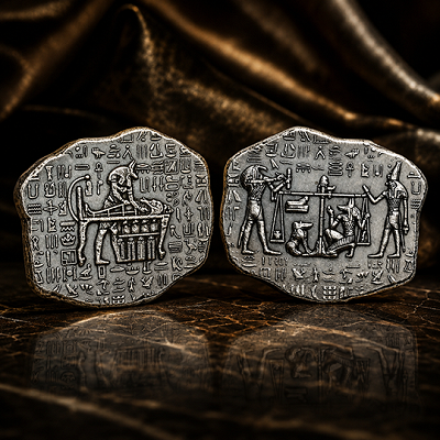 ANUBIS RELIC 1oz HAND-POURED FINE SILVER BAR