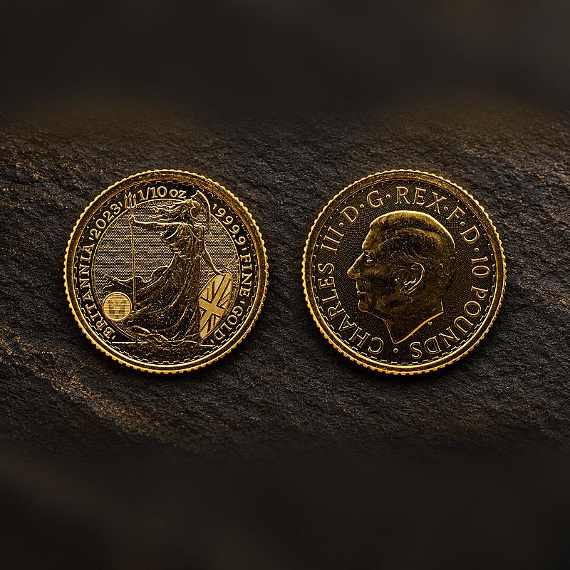 KING CHARLES III 1/10oz GOLD BRITANNIA