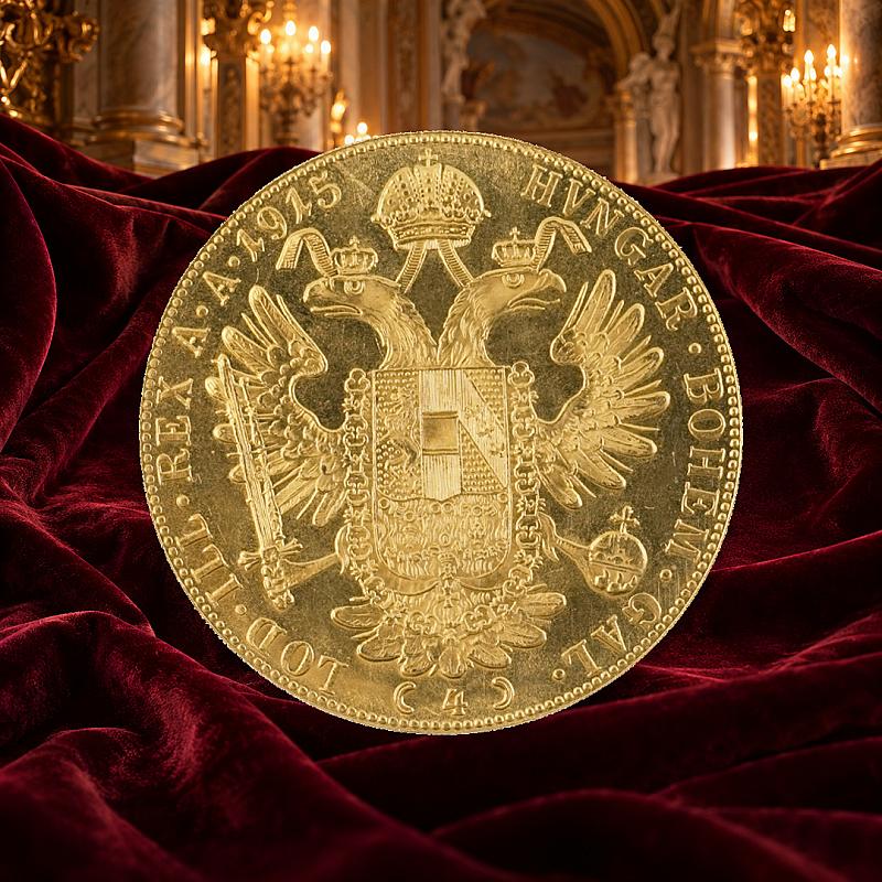 AUSTRIAN 4 DUCAT GOLD COIN + 10 SILVER INSTANT WINS