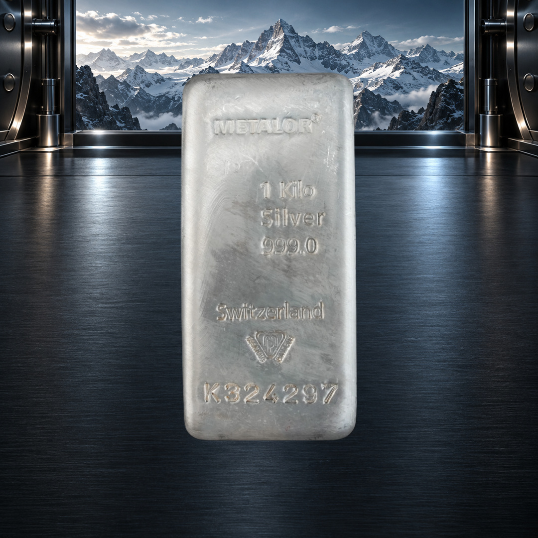 METALOR 1KG SILVER BAR + 10 SILVER INSTANT WINS