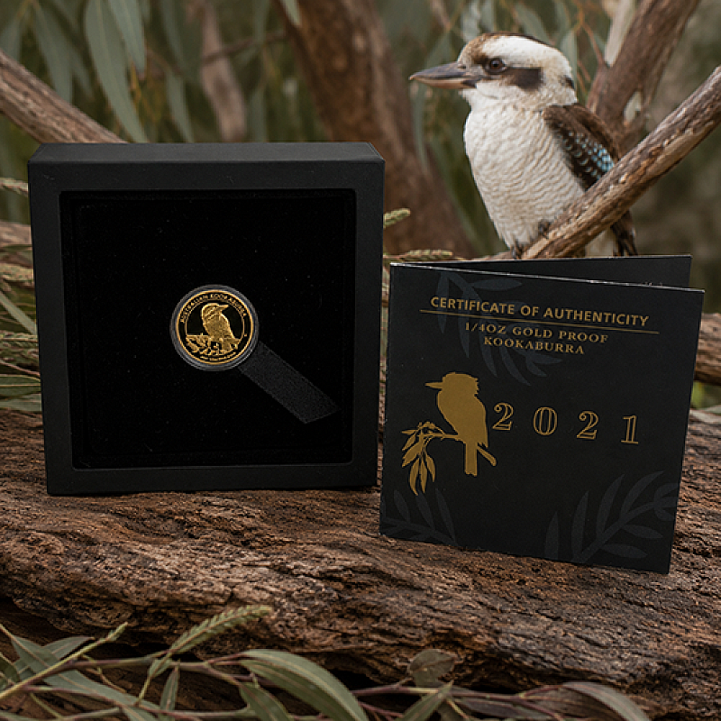 2021 1/4oz AUSTRALIAN KOOKABURRA GOLD PROOF COIN