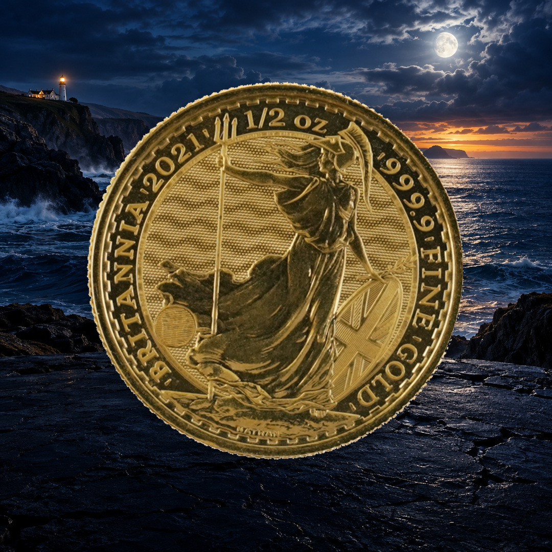 2021 1/2oz GOLD BRITANNIA + 10 SILVER INSTANT WINS