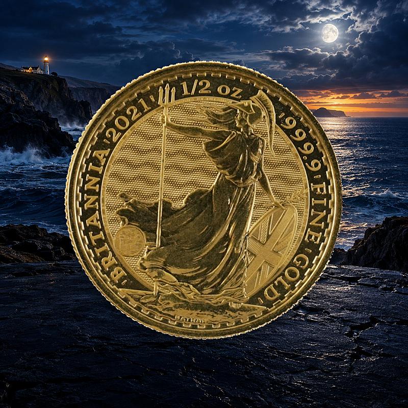 2021 1/2oz GOLD BRITANNIA + 10 SILVER INSTANT WINS
