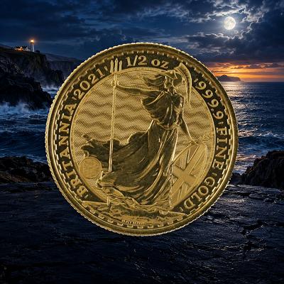 2021 1/2oz GOLD BRITANNIA + 10 SILVER INSTANT WINS