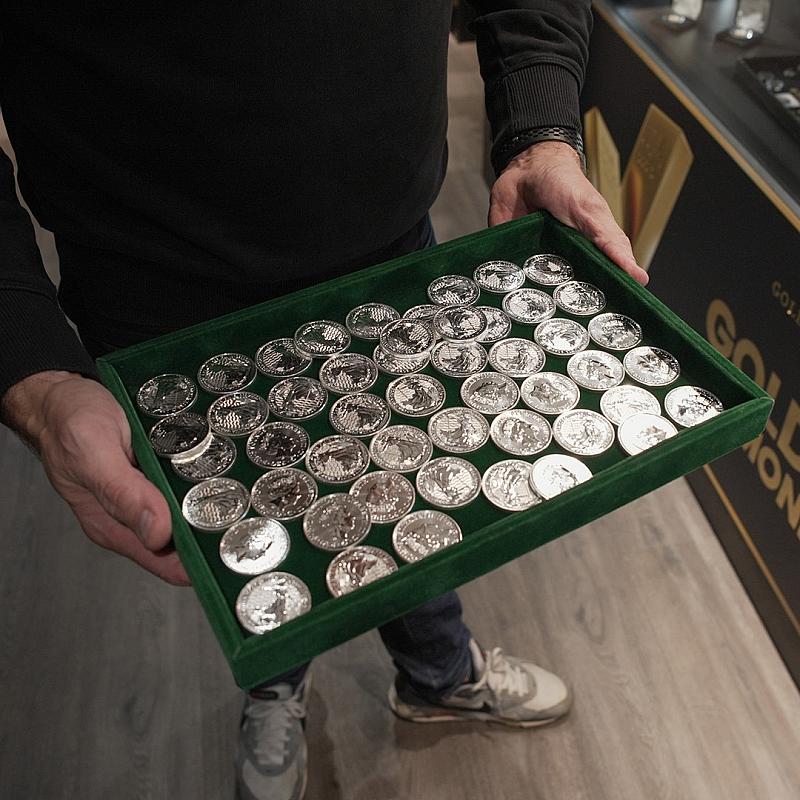 50 × 1oz SILVER BRITANNIAS + 10 SILVER INSTANT WINS