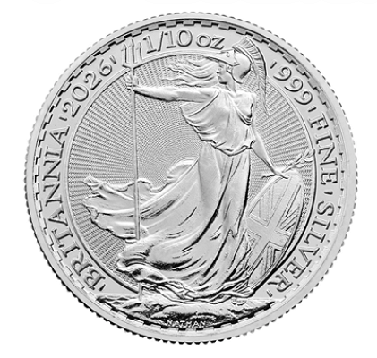 1/10oz Fine Silver Britannia Coin