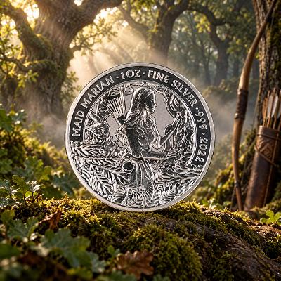 2022 Maid Marian 1oz Fine Silver Coin