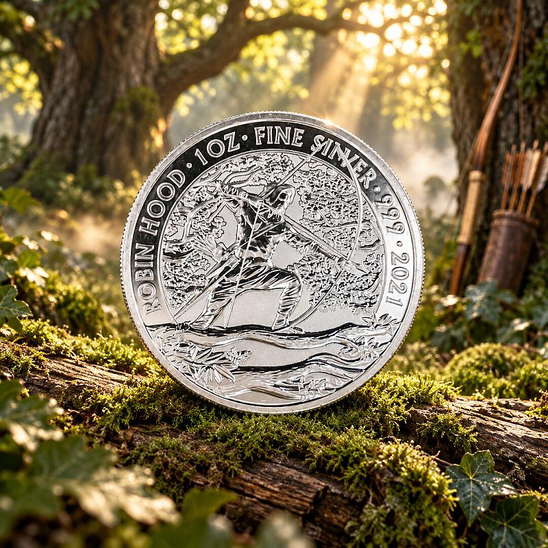 2021 Robin Hood 1oz Fine Silver Coin