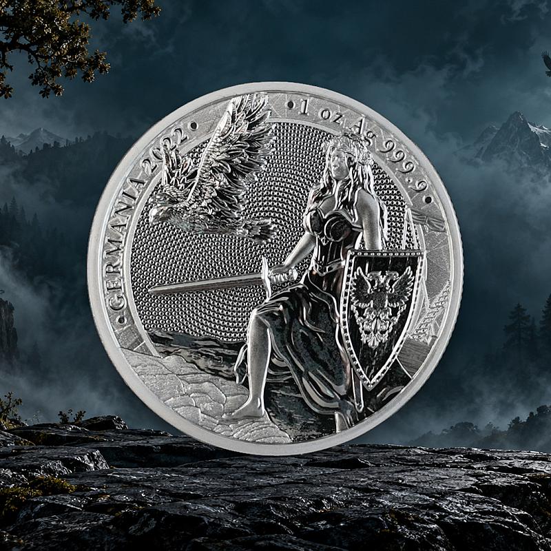 2022 GERMANIA 1oz FINE SILVER COIN