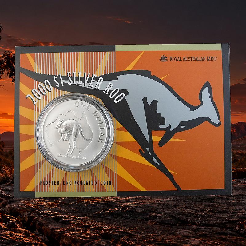 2000 AUSTRALIAN SILVER ROO — 1oz FINE SILVER OR £60 CASH