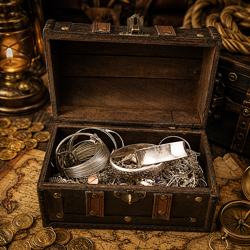 1.5KG SILVER TREASURE CHEST