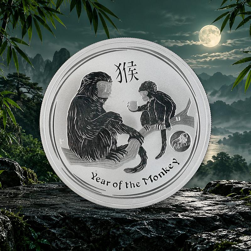 2016 YEAR OF THE MONKEY — 1oz FINE SILVER OR £60 CASH