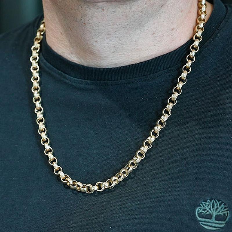 63G 9CT GOLD 24-INCH BELCHER CHAIN