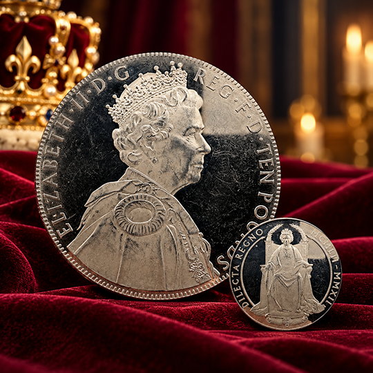 5oz Fine Silver Queen Elizabeth II Diamond Jubilee Coin