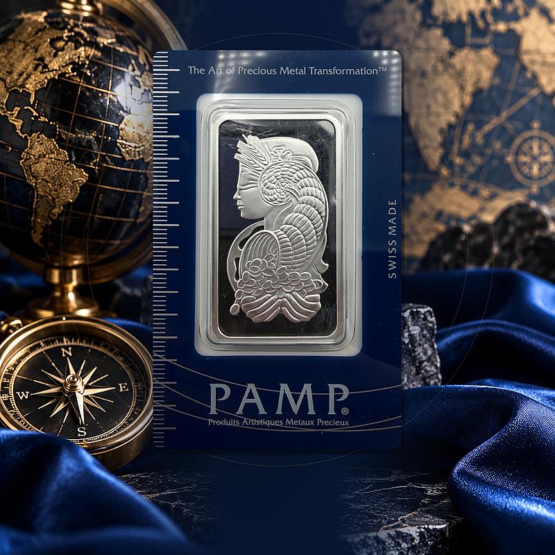 PAMP SUISSE FORTUNA 1oz FINE SILVER BAR!