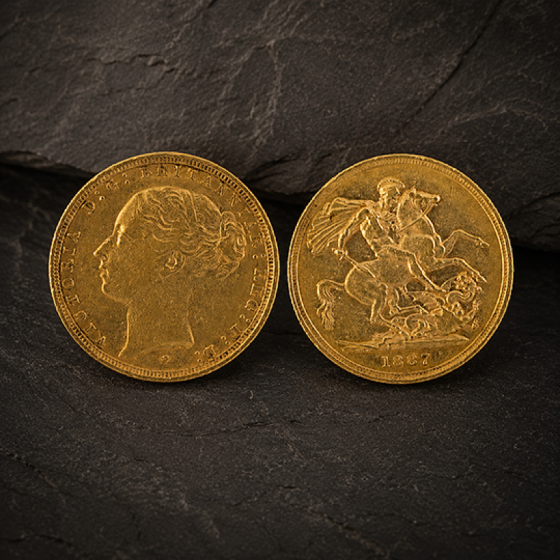 1887 QUEEN VICTORIA FULL GOLD SOVEREIGN