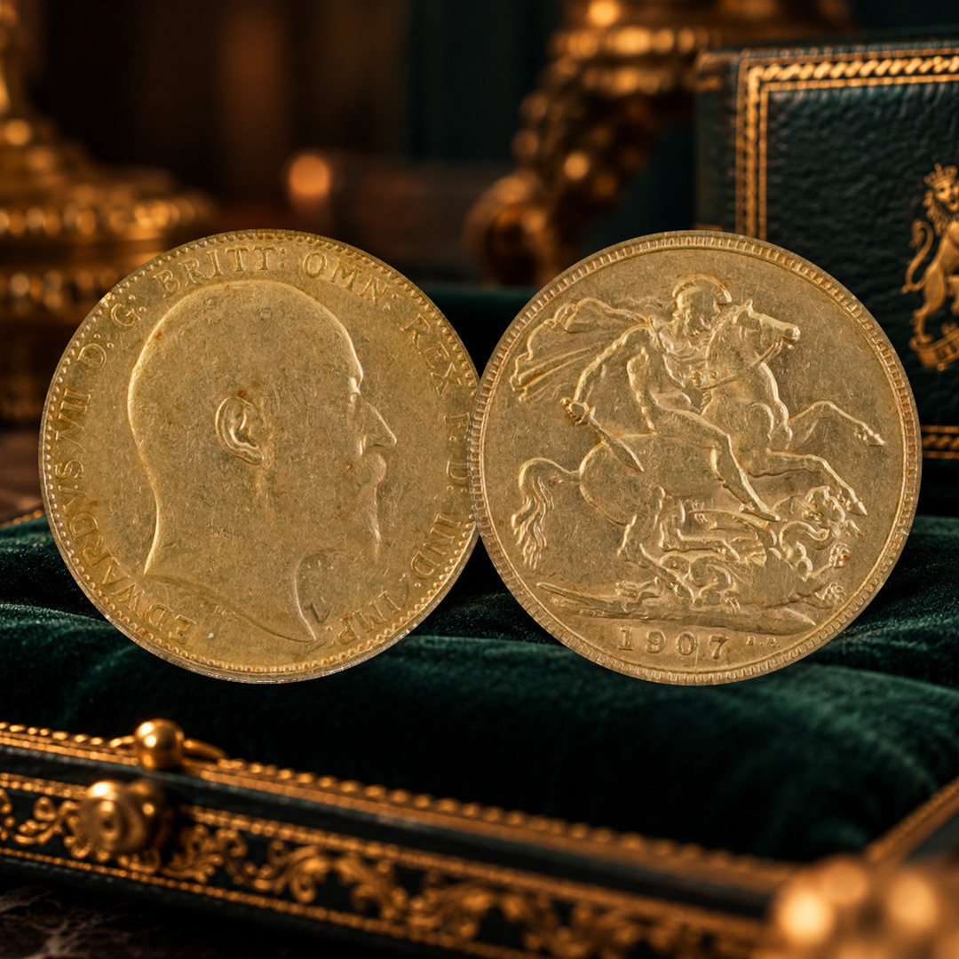 1907 FULL GOLD SOVEREIGN + 10 SILVER INSTANT WINS