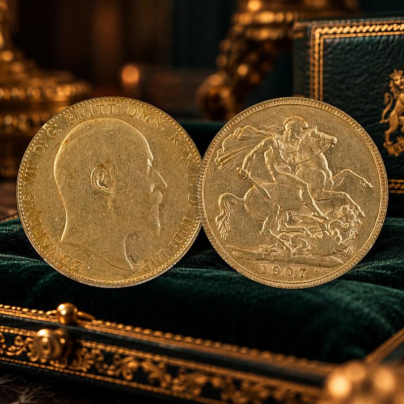 1907 FULL GOLD SOVEREIGN + 10 SILVER INSTANT WINS