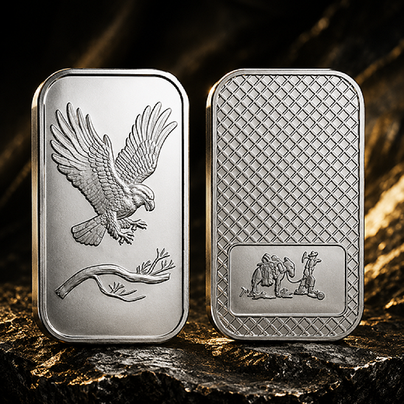 SILVERTOWNE USA EAGLE 1oz FINE SILVER BAR
