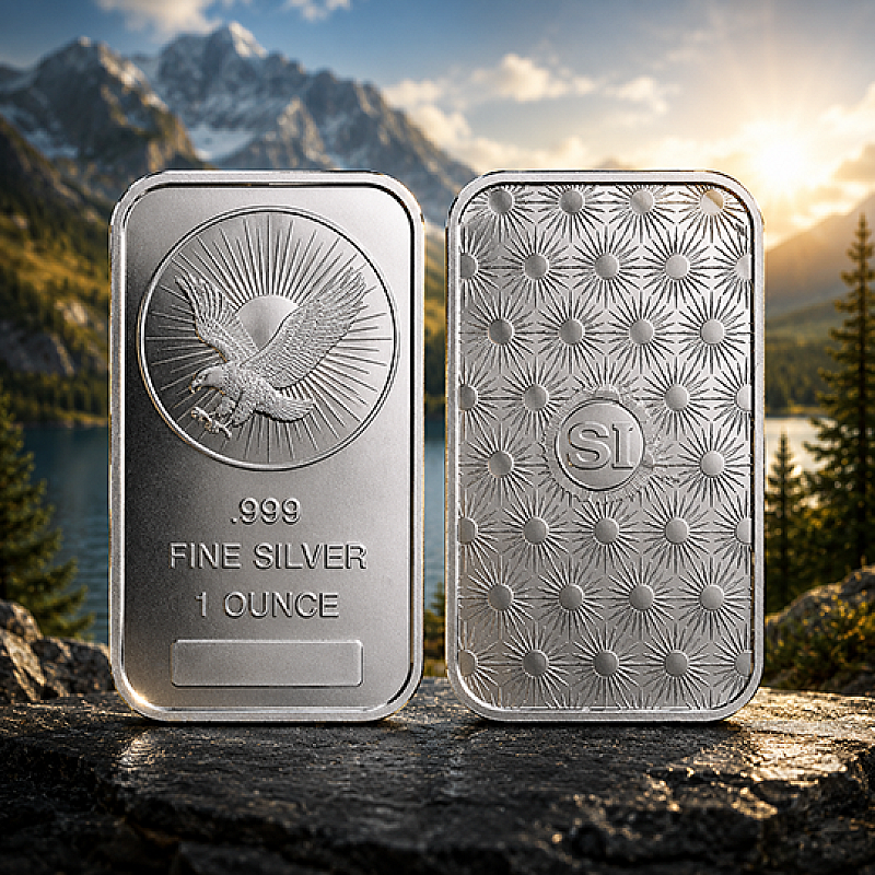 SUNSHINE MINT 1oz .999 FINE SILVER BAR