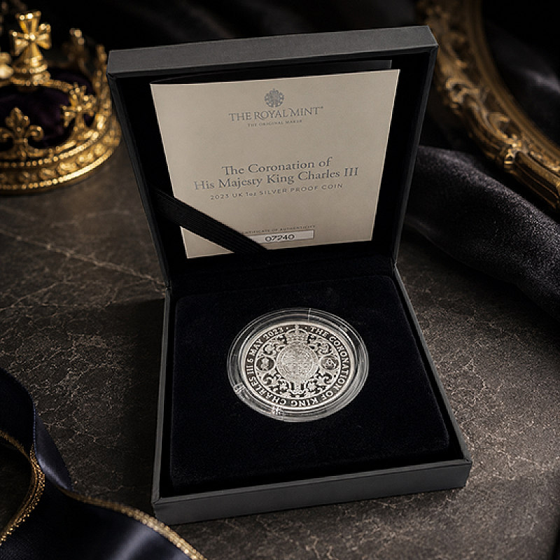 2023 KING CHARLES III CORONATION 1oz SILVER PROOF COIN