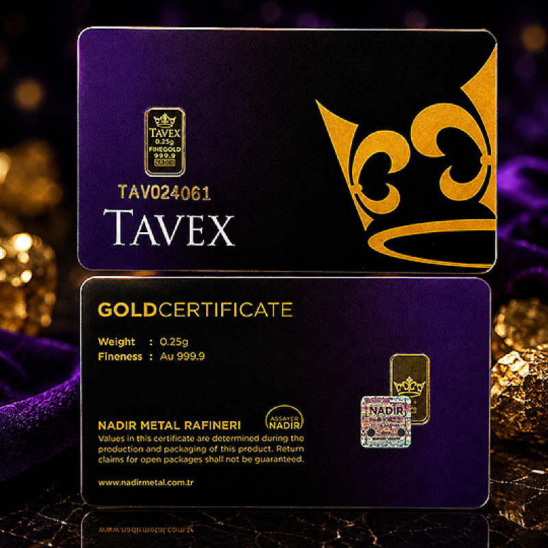 0.25g TAVEX FINE GOLD BAR