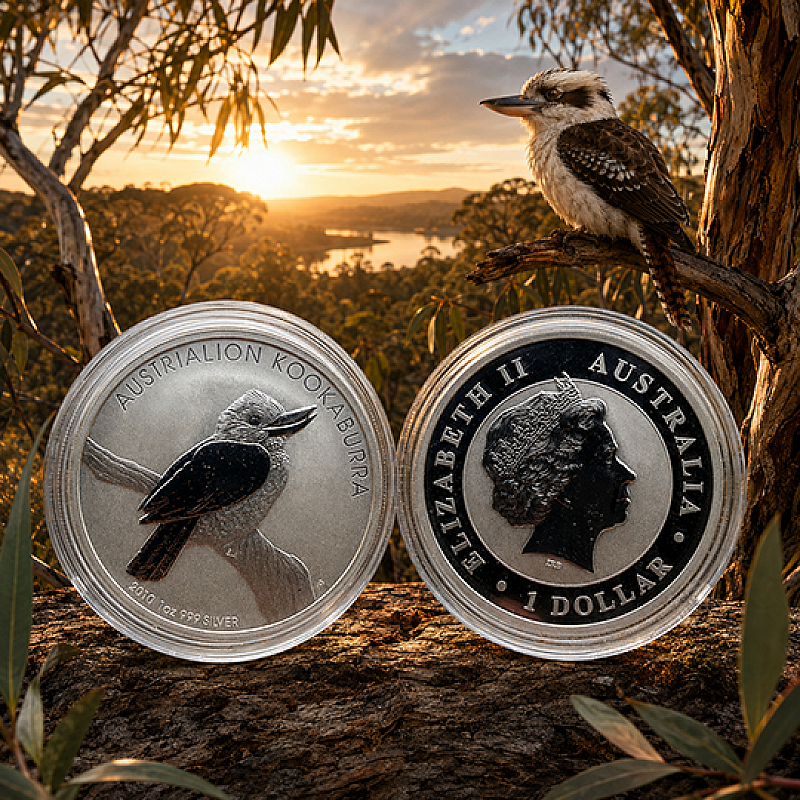 2010 AUSTRALIAN KOOKABURRA 1oz FINE SILVER COIN