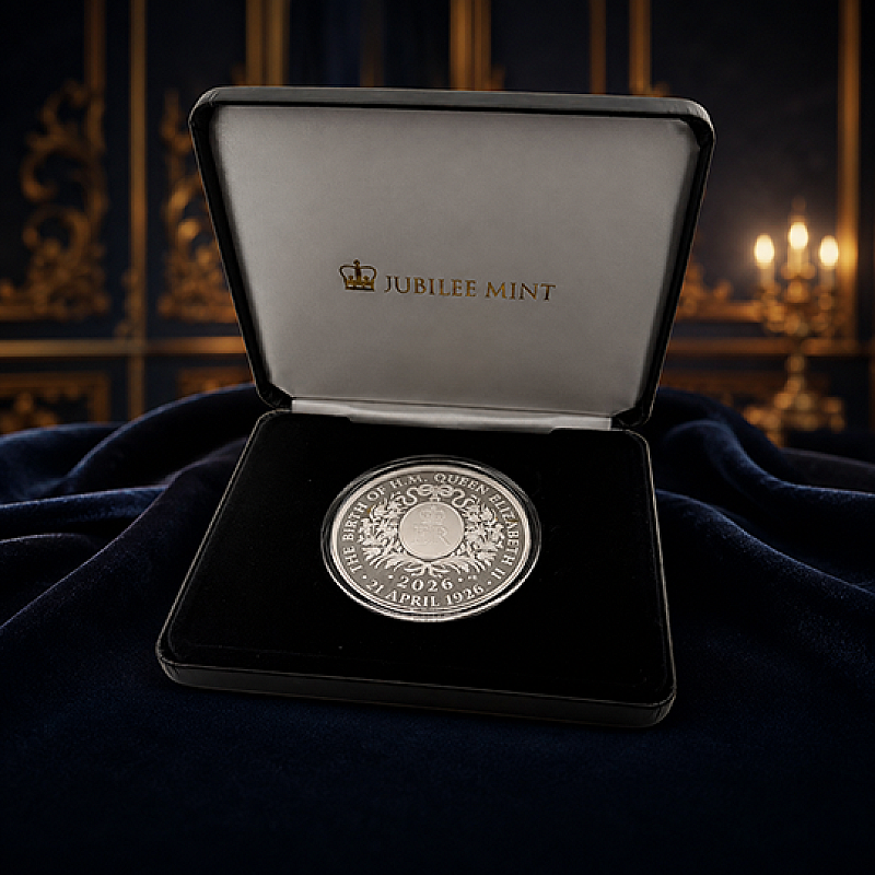 THE CENTENARY OF QUEEN ELIZABETH II 5oz FINE SILVER PROOF COIN