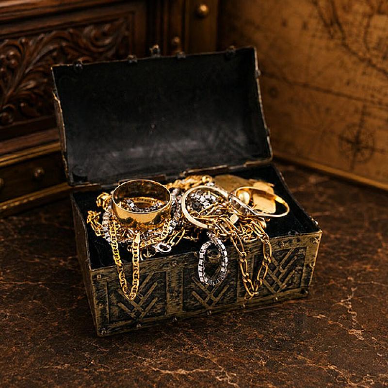 50g 18ct GOLD TREASURE CHEST