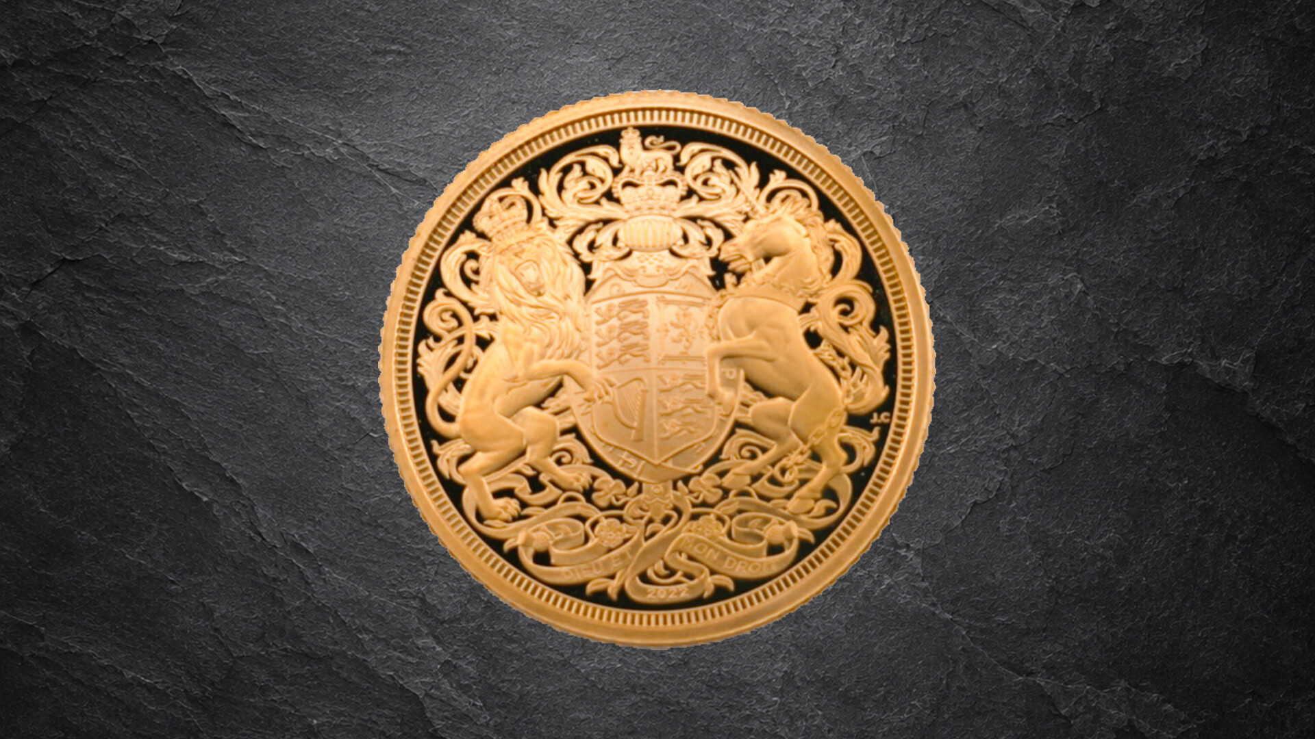 2024 KING CHARLES III SHIELD BACK GOLD HALF SOVEREIGN