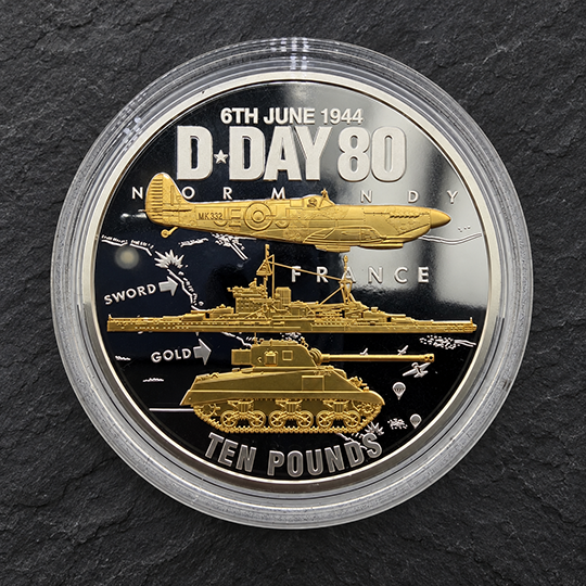 D-DAY 80TH ANNIVERSARY 5oz SILVER PROOF COIN