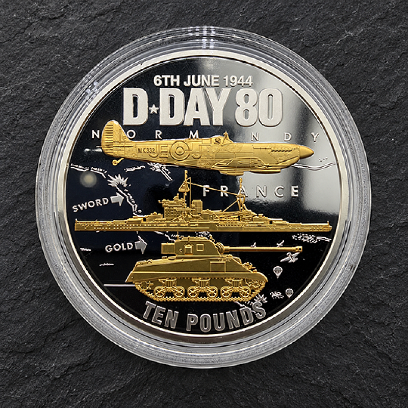 D-DAY 80TH ANNIVERSARY 5oz SILVER PROOF COIN