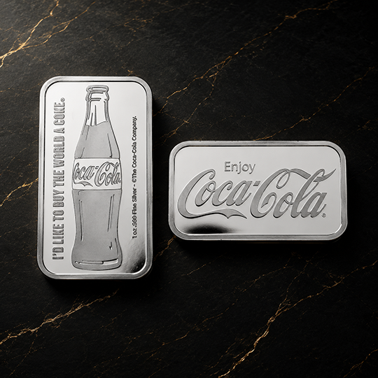 1oz COCA-COLA .999 FINE SILVER BAR