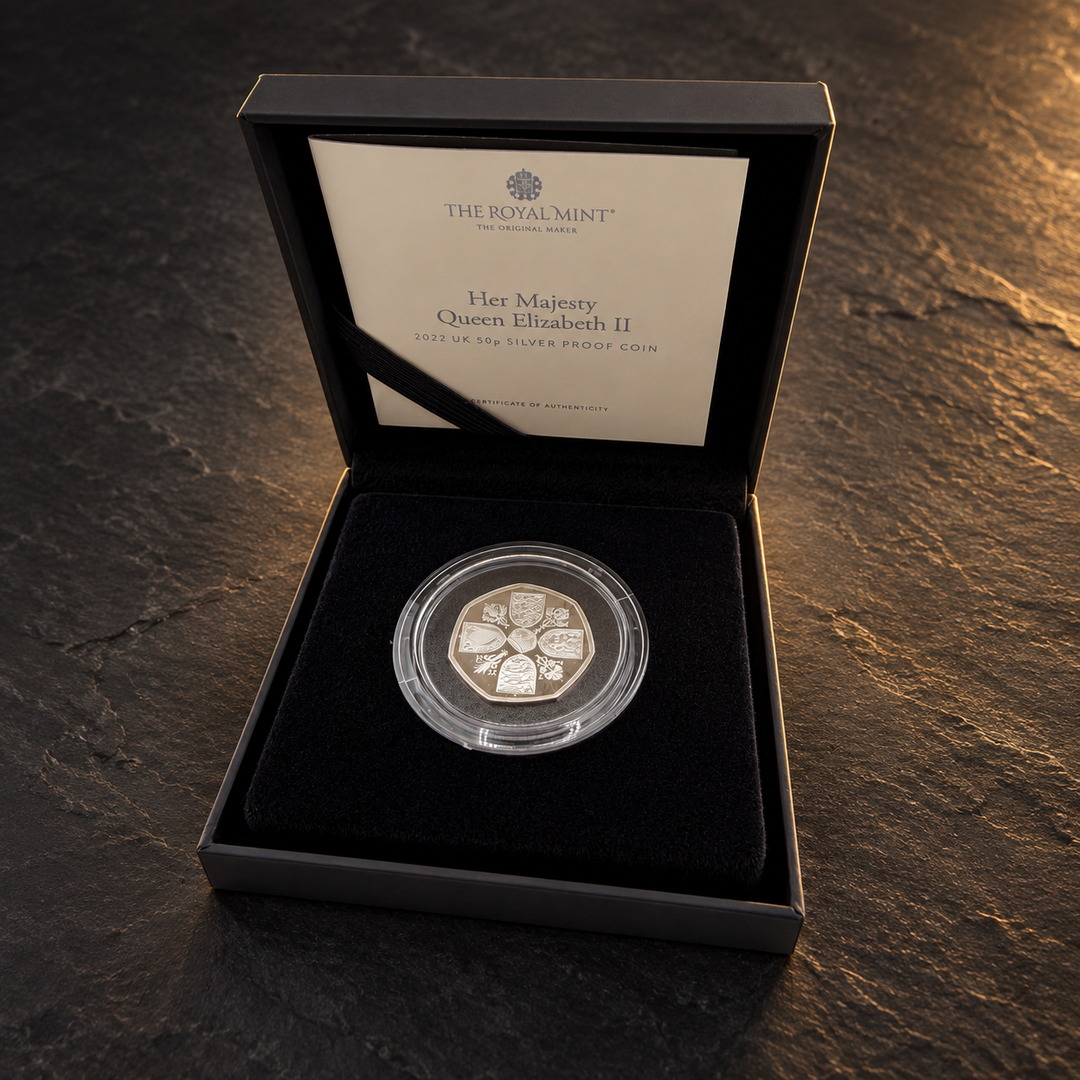2022 QUEEN ELIZABETH II MEMORIAL SILVER PROOF 50p