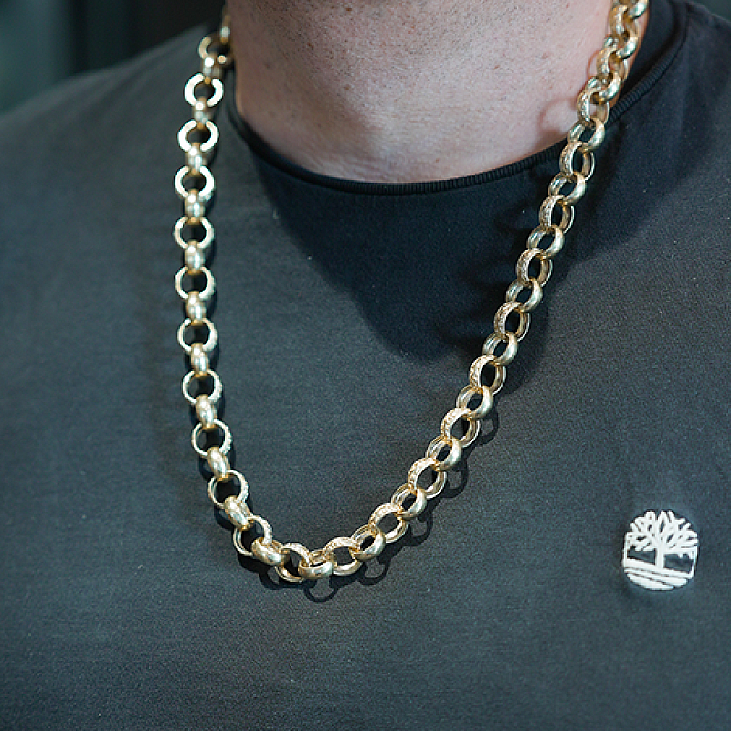 86G 9CT GOLD BELCHER CHAIN
